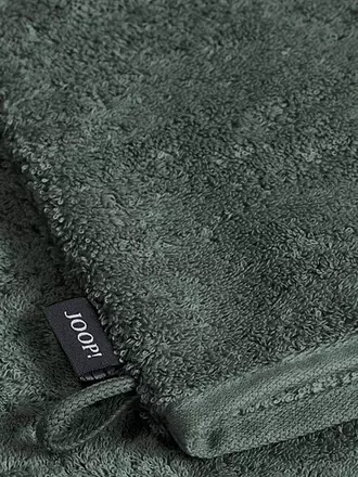 JOOP | Gant de toilette 16x22cm DIVEDED DOUBLEFACE Aqua | dunkelgrün